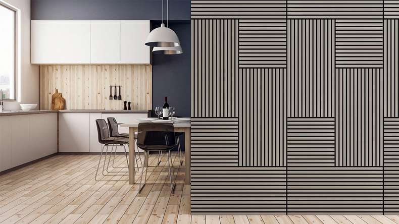 planeo Panneau acoustique - MixWall Timber Solid Velen Oak 52 x 52 cm | Placage en bois véritable (PLMW-20311C)