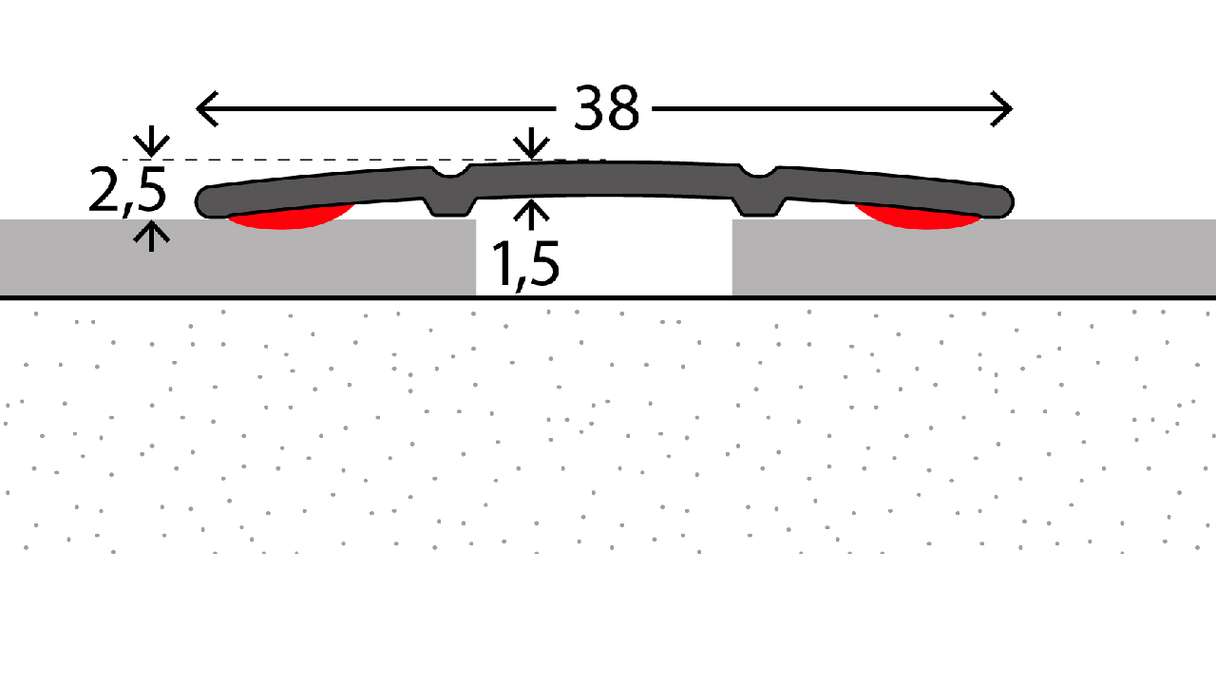 planeo Profilé de transition 231 - 100 cm