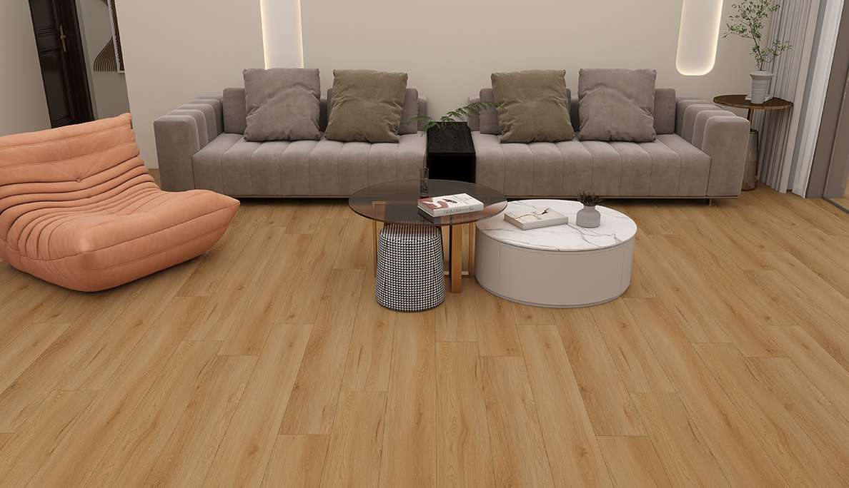 Vinyle rigide à clipser planeo - SolutionX 2 en 1 Chêne doré