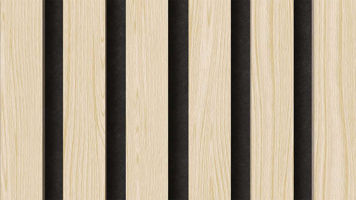 planeo Panneaux acoustiques - Chêne blanc 2480 x 600 x 21.5 mm | ignifugé