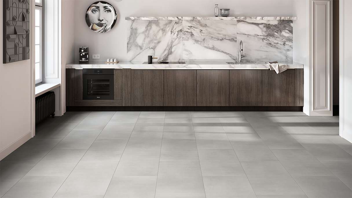 planeo Rigid Vinyl à clic - Toparia IXPE XL carreau ultra mat | Isolation phonique intégrée (MF-0011-IXPE)