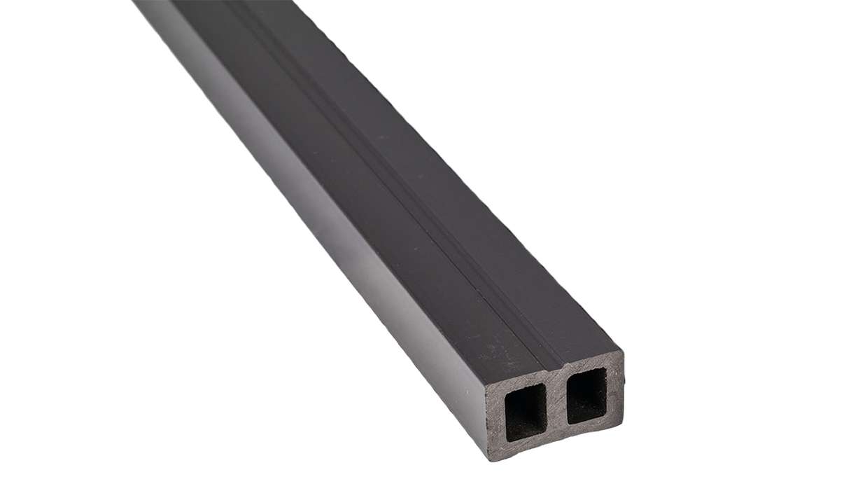 planeo Sous-construction creuse en WPC pour lames de terrasse - 4m x 30mm x 50mm