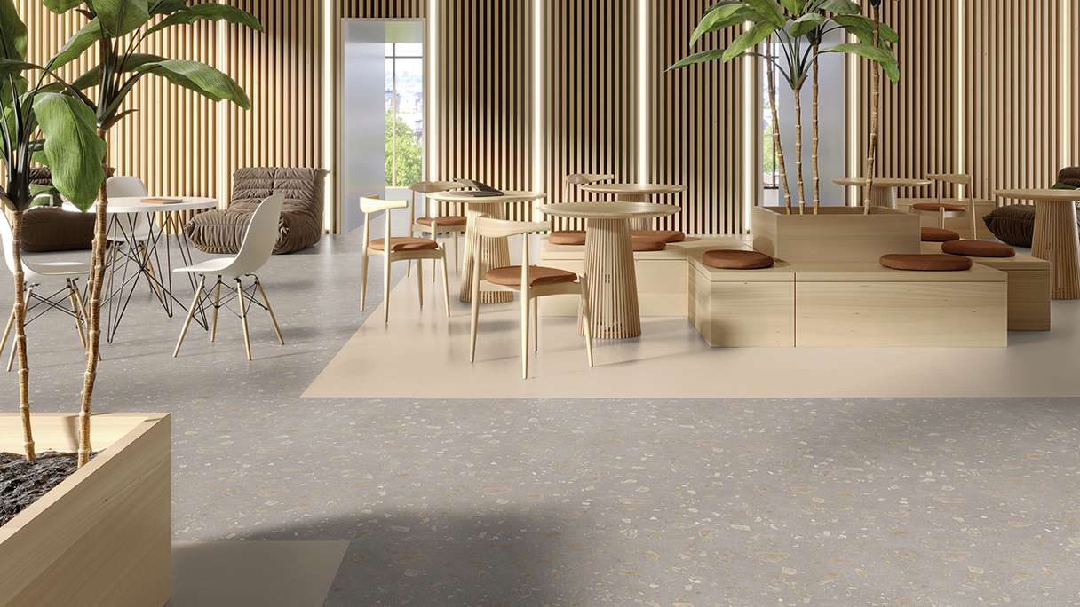 Gerflor Vinyle à clic Rigid - Création 55 Clic Acoustic Urban Street Cream | Isolation phonique intégrée (61261565)