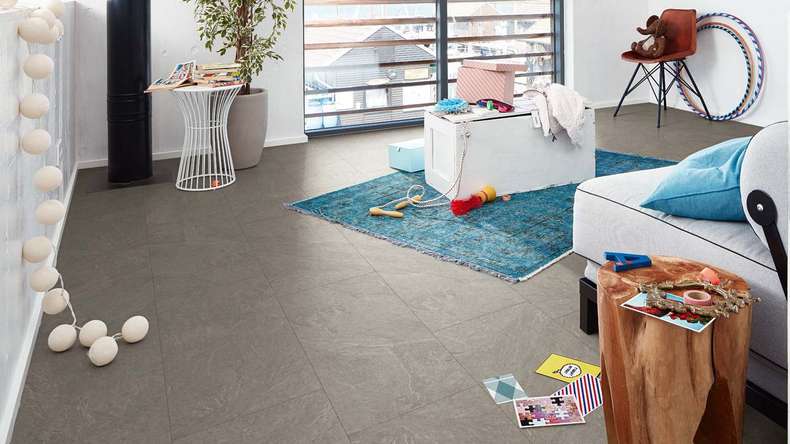 MEISTER Stratifié - MeisterDesign LB 150 Ardoise gris 6136 | Made in Germany (600003-0857398-06136)