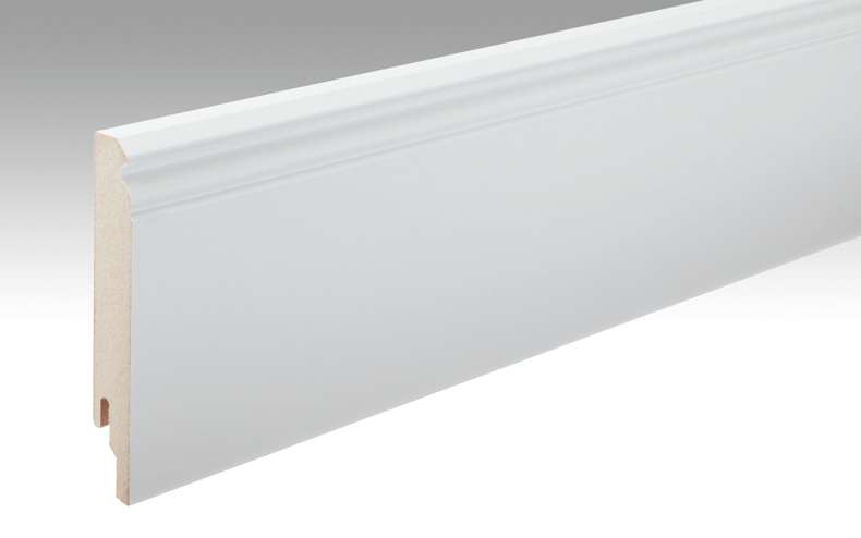 Plinthes MEISTER Blanc à peindre DF 2222 - 2380 x 120 x 18 mm