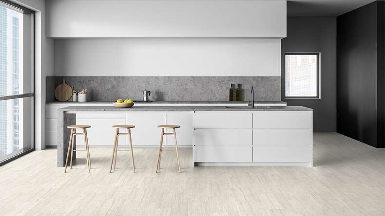 Gerflor Sol PVC clipsable - Senso Clic Travertin Ivory | Made in Europe (60981511)