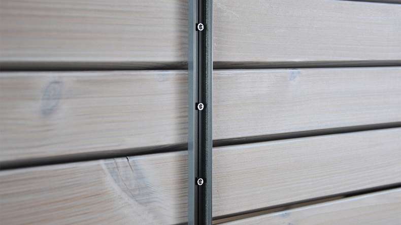 planeo Build Kit de montage pour clôture pare-vue 24-27 mm anodisé E6/EV1