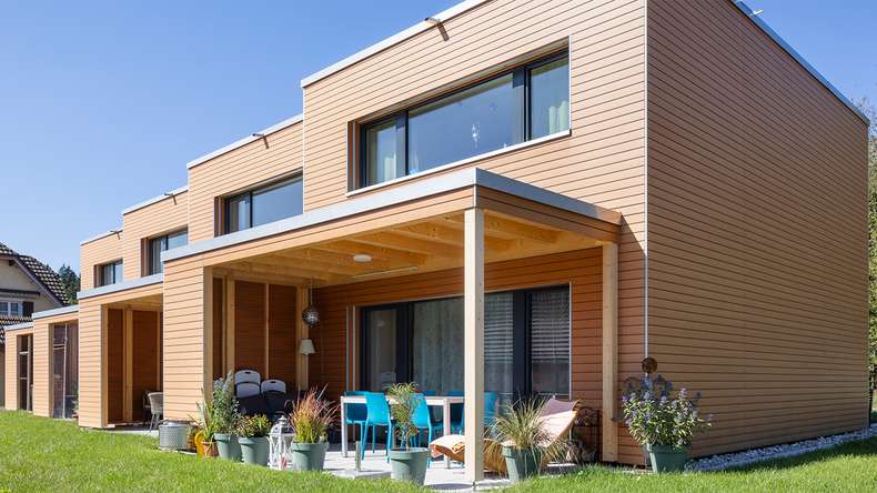 planeo Fassado - bardage composite façade Prime brun ambré