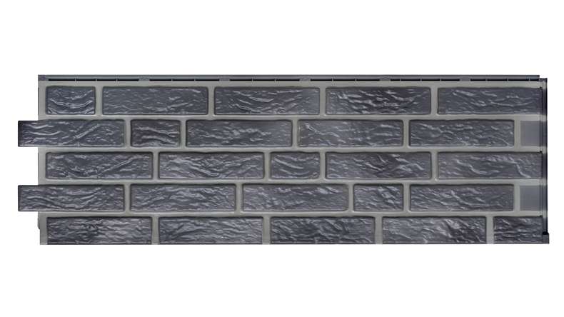 Zierer plaquettes de parement exterieur NB2 - 1130 x 359 mm GRP flammé anthracite