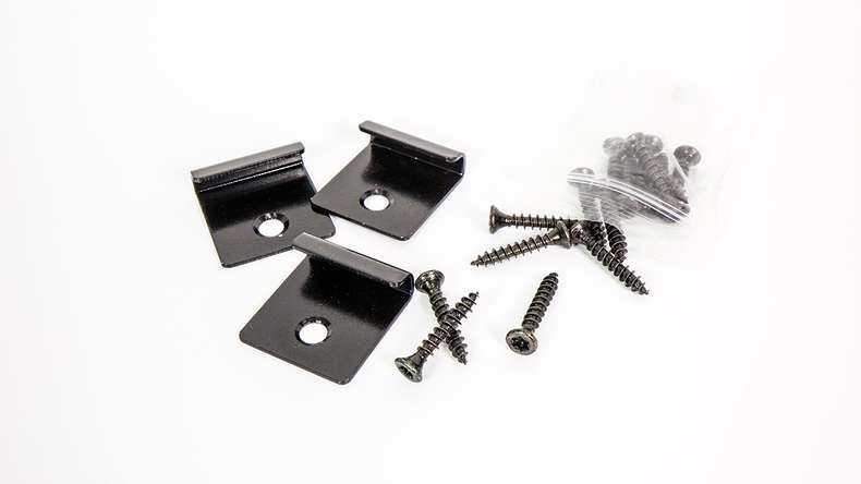 TitanWood Kit complet - 5m lame à âme creuse structure rainurée brun foncé 20m² compris UK alu