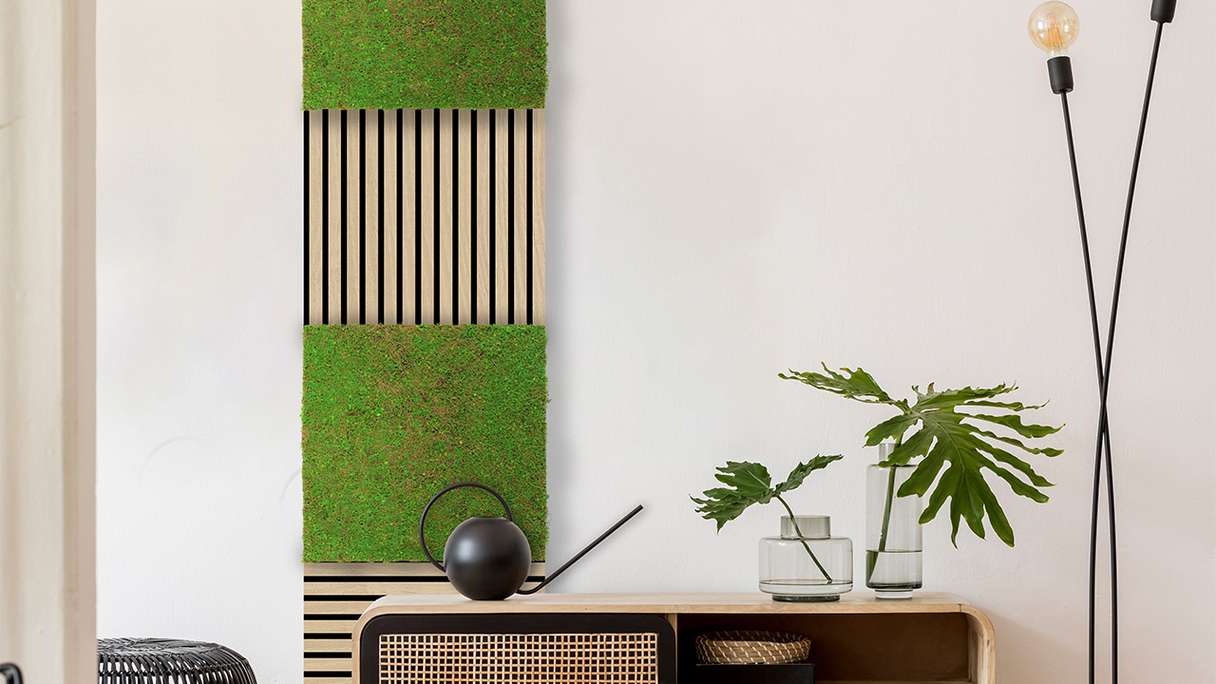 planeo Panneau acoustique - MixWall Timber Touch Flare Oak 52 x 52 cm | Placage en bois véritable (PLMW-00011A)