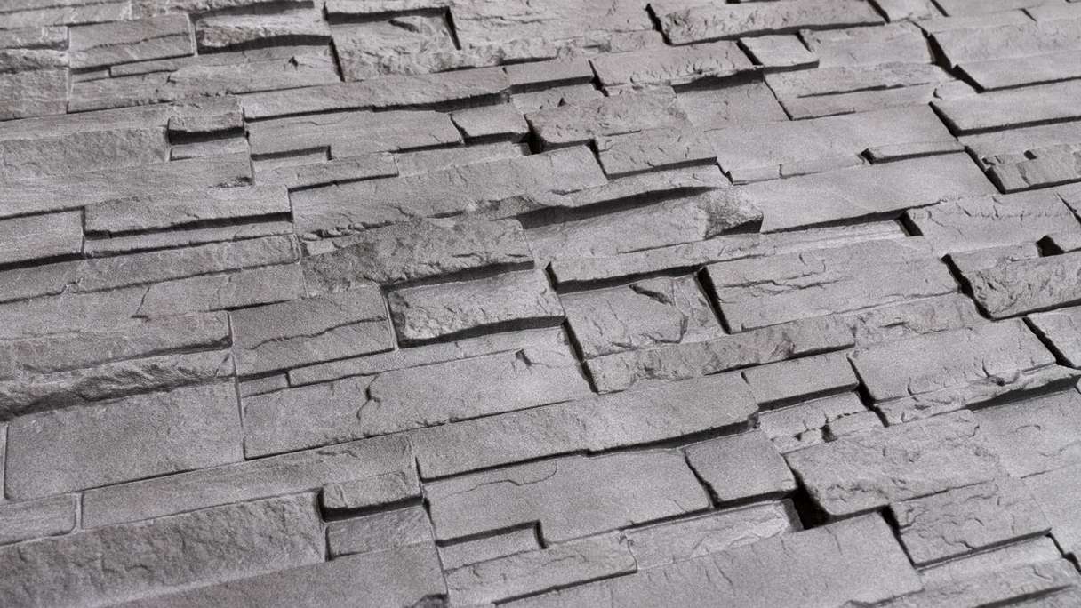 planeo revêtement mural aspect pierre - NovikStone DS Anthracite - 1054 x 334 mm