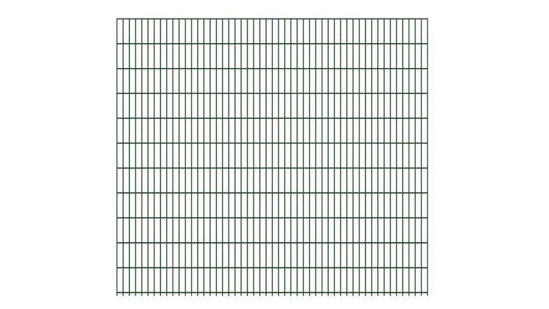 Panneau double fil léger 6/5/6 RAL 6005 vert mousse Hauteur - 2230 x 2510 mm