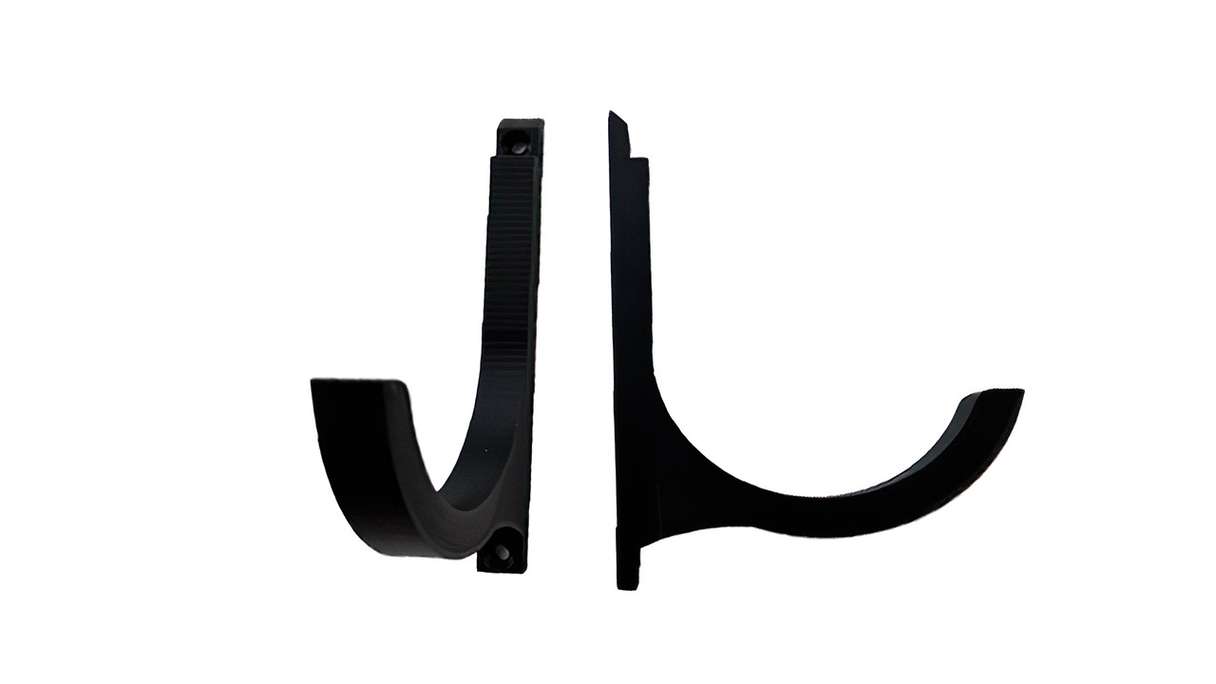 planeo 3D Casier à vin / porte-bouteilles - noir 2 pièces