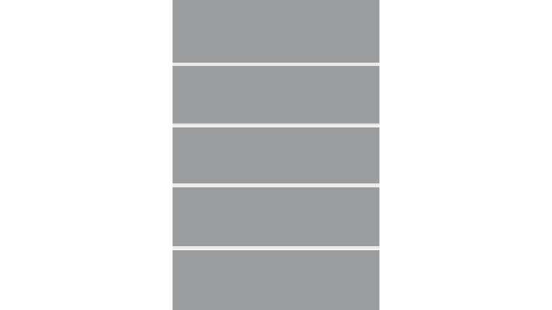 planeo Gardence Flair - Brise vue Verre Vertical Bande de bloc 120 x 180 cm