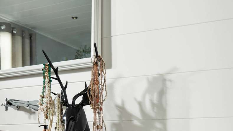 MeisterPanels lambris décor - Bocado 200 Uni Blanc brillant DF 324