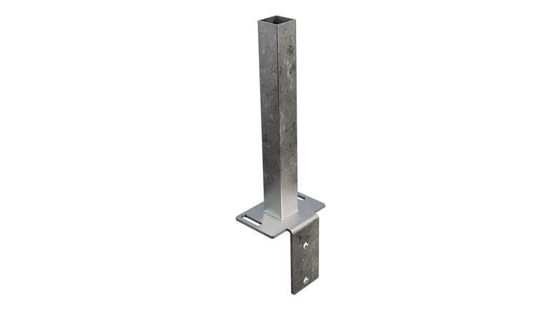 planeo Gardence Guard - GJ 43 Console en pierre en L 15.6 x 12 x 39.6 cm à cheviller avec adaptateur de montage intégré et vis à tête fraisée M8 x 35 mm