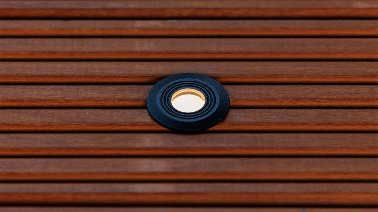 planeo Éclairage de terrasse 12V - Lampe LED encastrée Onyx 30 RA - 0.5W 4Lumen