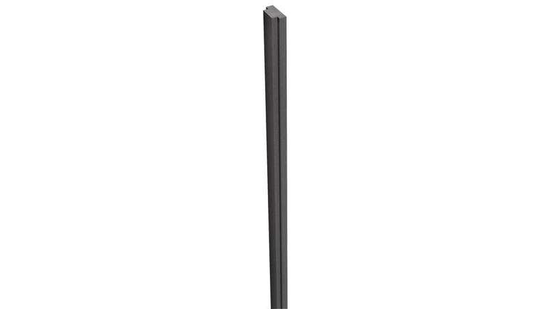 planeo Gardence Strong - Cache-poteau en WPC, gris anthracite