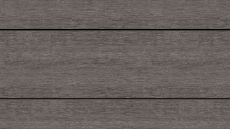 planeo ANTIKWoodline - Lame de terrasse massif en WPC CoEx - Gris foncé 3 m - rustique/brossé lisse