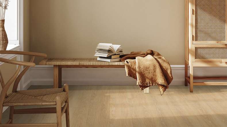 Gerflor Sol PVC clipsable - Virtuo 30 Rigid Acoustic EIR Bohem Honey | isolation phonique intégrée (39111458)