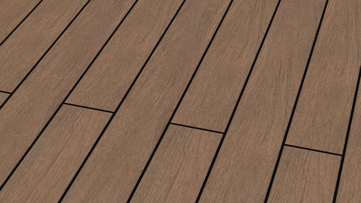 planeo Design Wood - Lame de terrasse BPC massive - Ipé jaunâtre texturé