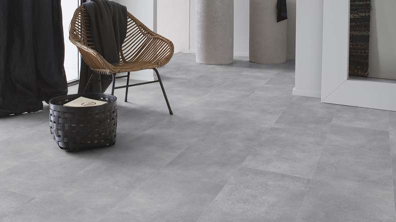 Gerflor vinyle à coller - Creation 55 Bloom Uni Pearl