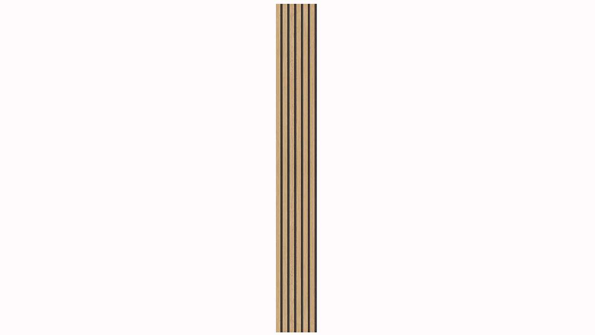 Skaben Panneau acoustique SilentWall Comfort Light - Chêne brun clair - 250 x 30 cm