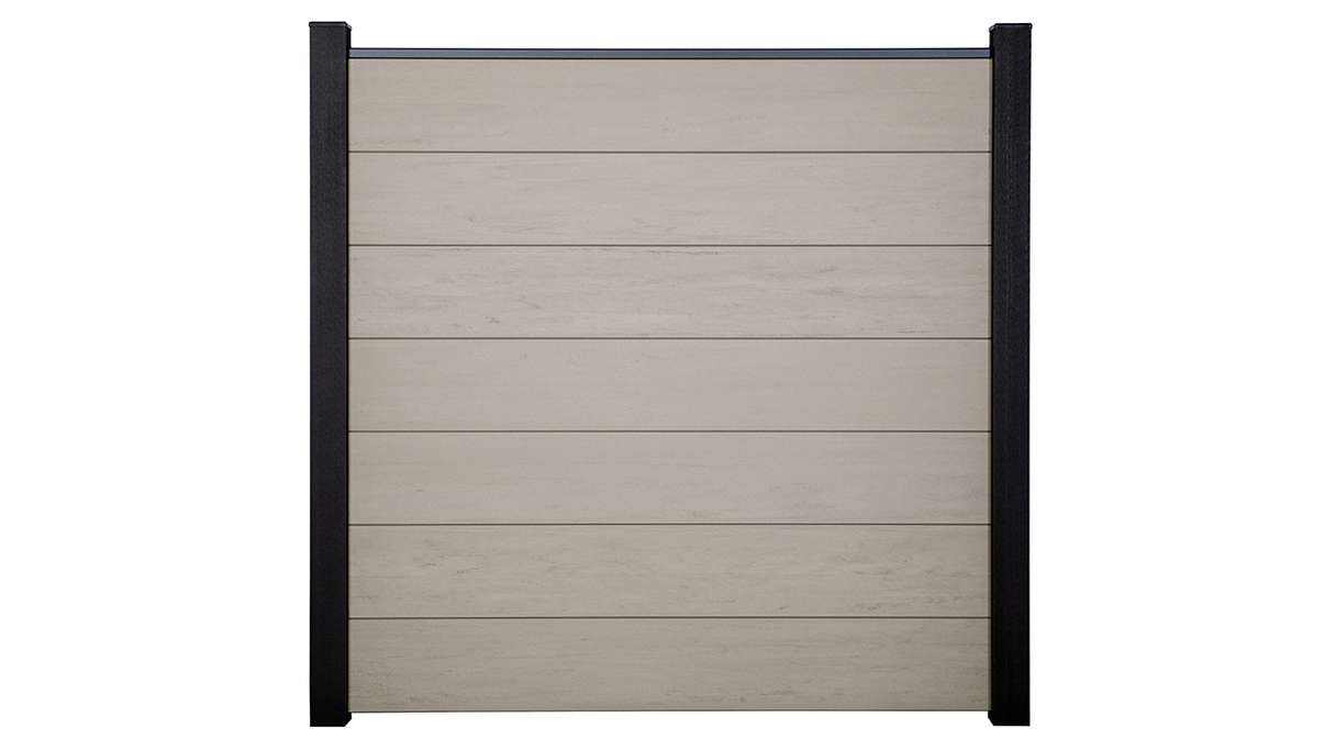 planeo Gardence Strong XL - Clôture composite à emboîter Standard BiColor Blanc
