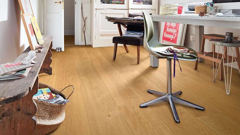 Sol en bois MEISTER Lindura HD 400 - 08907 Chêne huilé naturel 2200 x 270 x 11 mm (500213-2200270-08907)