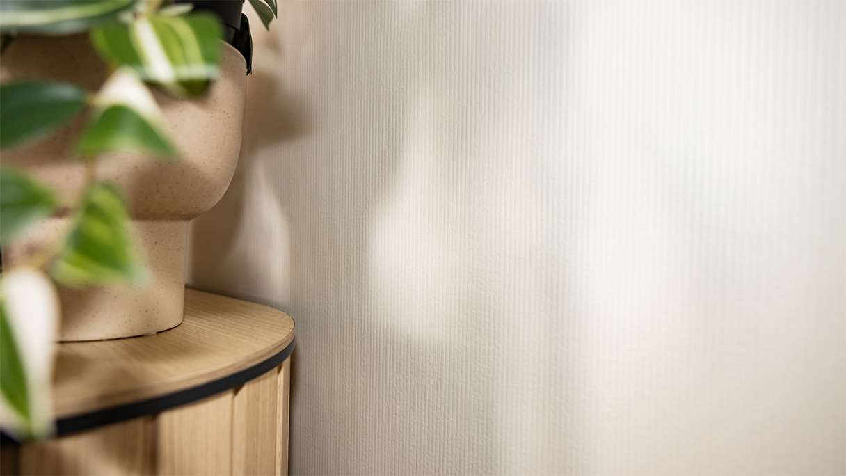planeo Revêtement mural SPC - CeraRock Tile Stripes Concrete Cream 120 x 60 cm