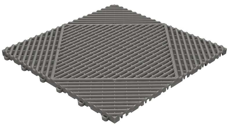 planeo carreau de terrasse en plastique - gris foncé
