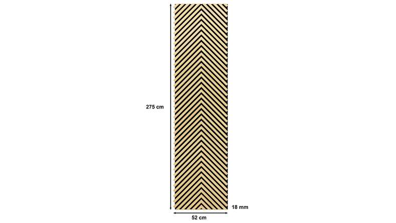 Skaben Panneau acoustique SilentWall - Chevron New Light - 275 x 52 cm