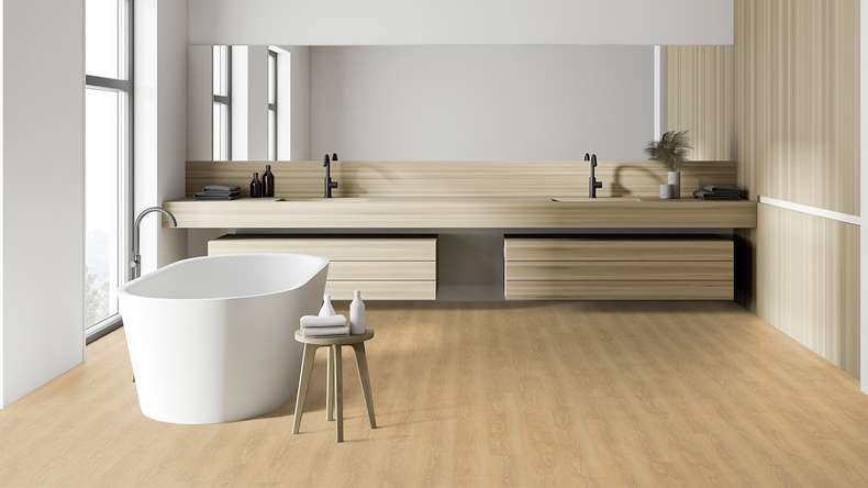 Vinyle à clic Gerflor - Senso Premium Rigid Acoustic Meadow honey | Isolation phonique intégrée (39471540)