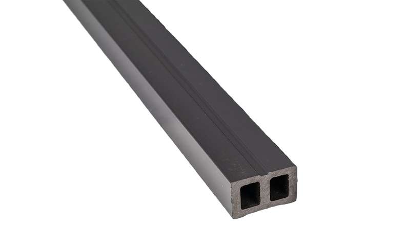 planeo Sous-construction creuse en WPC pour lames de terrasse - 4m x 30mm x 50mm
