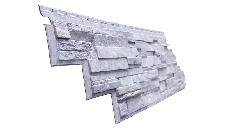 planeo panneau de façade aspect pierre - NoviStone Grigio 1054 x 334 mm
