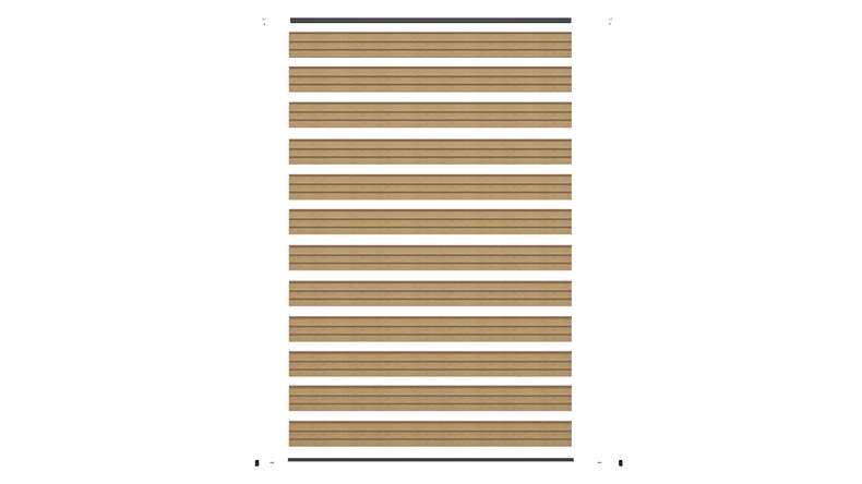 planeo LINEA - WPC CoEx Clôture à emboîter rhombique sable 176 x 183 cm