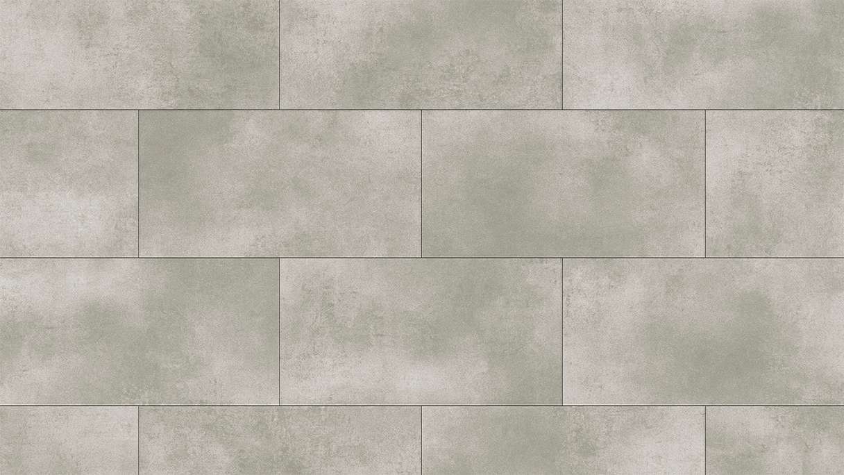 planeo Vinyle à clic rigide - STEINWERK PUCore XL gris béton clair | Isolation phonique intégrée (NF-FXL-299)