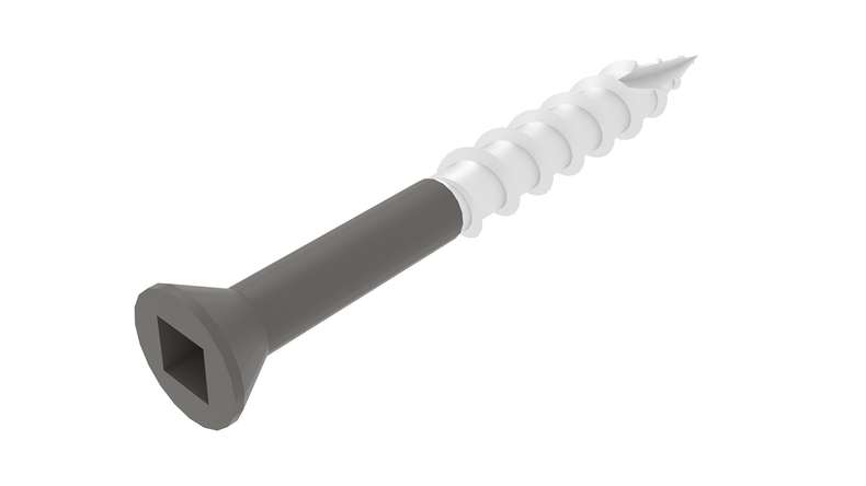 Vis en acier inoxydable teintées « planeo » - 5 x 50 mm, lot de 100, embout inclus