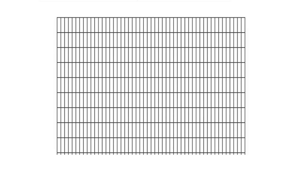 Panneau double fil léger 6/5/6 RAL 7016 anthracite hauteur - 1830 x 2510 mm