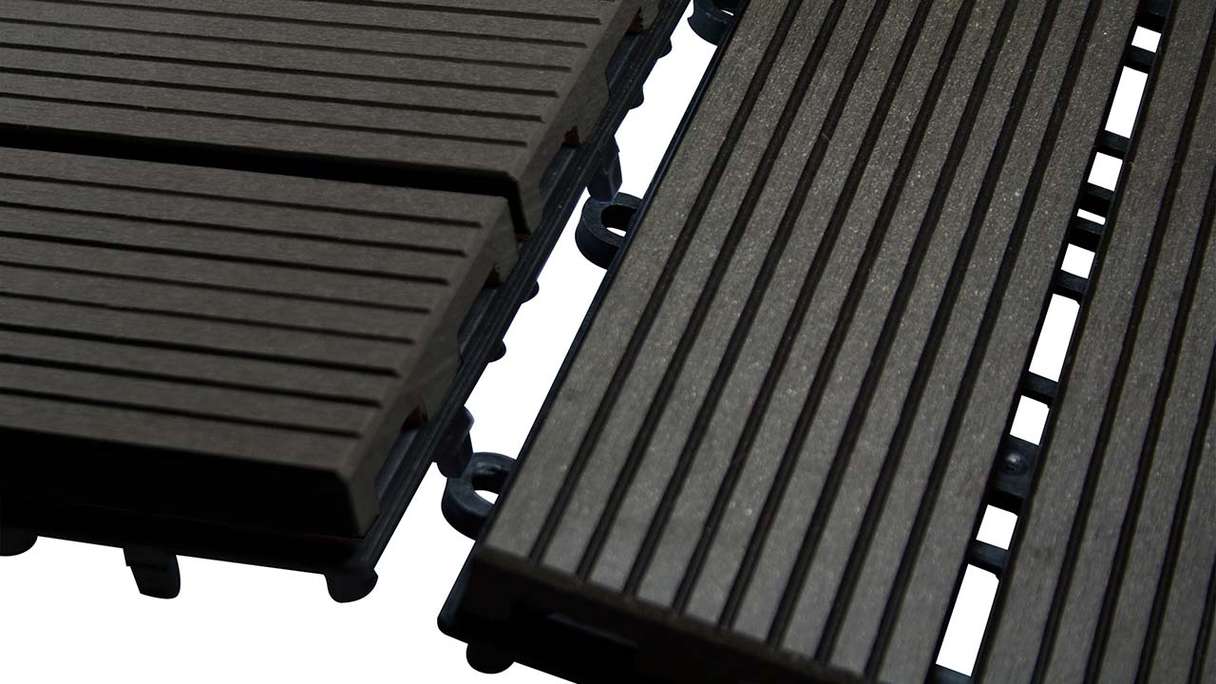 planeo carreau terrasse composite - anthracite 30x30 cm - 6 pcs.