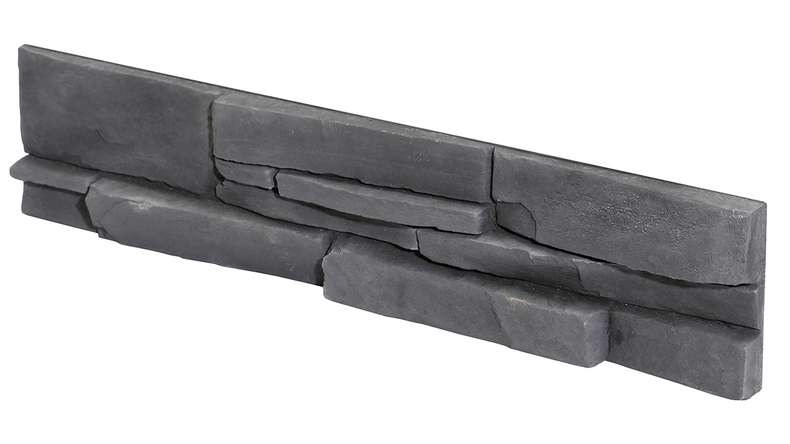 planeo StoneWall Solid Latte de pierre - basalte