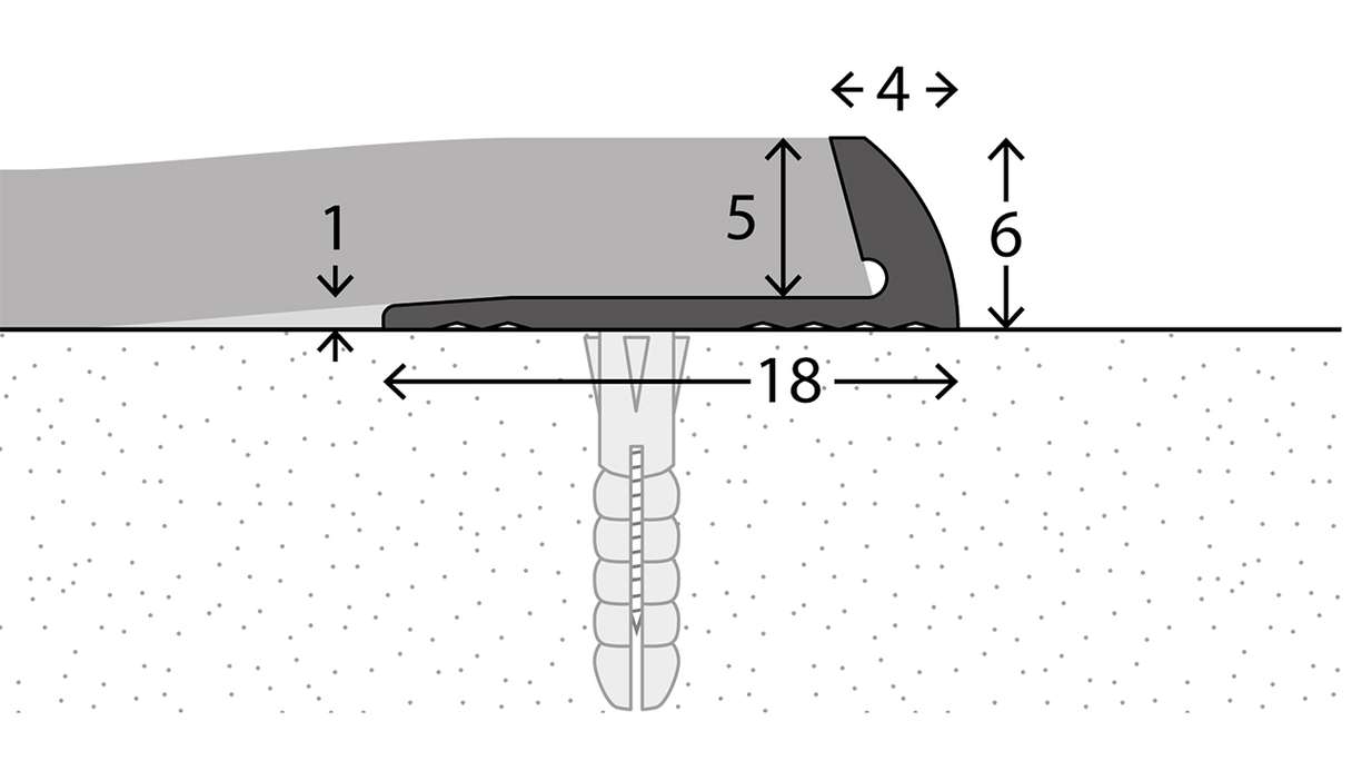 planeo Profilé de finition 851 - 250 cm