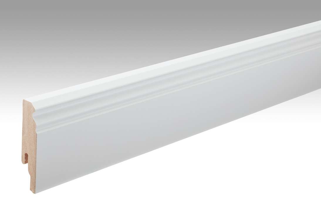 Plinthes MEISTER Uni blanc brillant DF 324 - 2380 x 80 x 18 mm