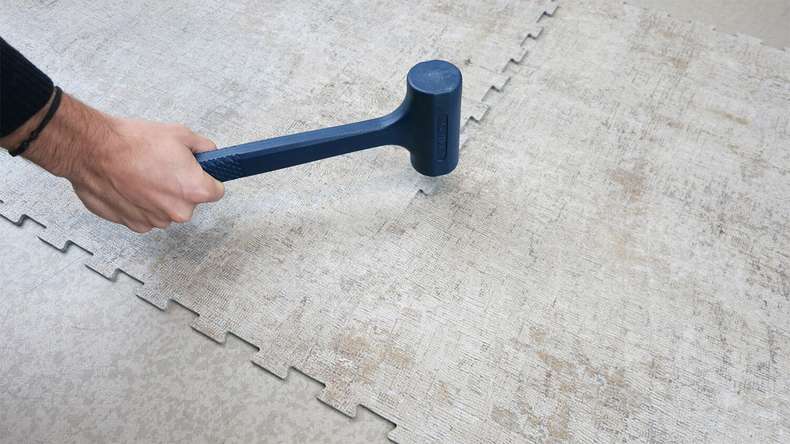 Revêtement de sol industriel Gerflor - Creation 70 Connect Rough Textile Beige (36900062)