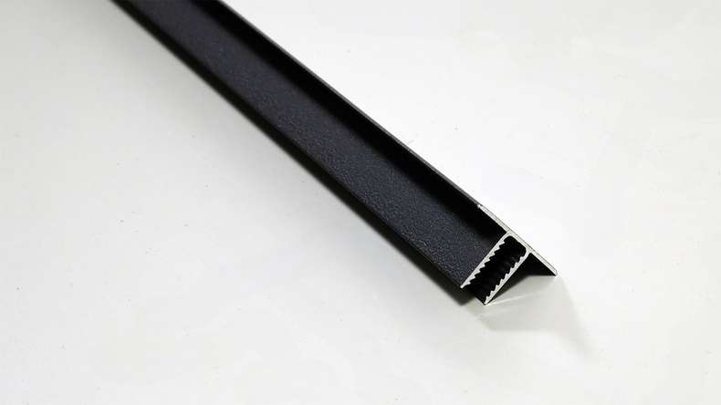 planeo Fassado - Profilé de finition en T noir 2.90m