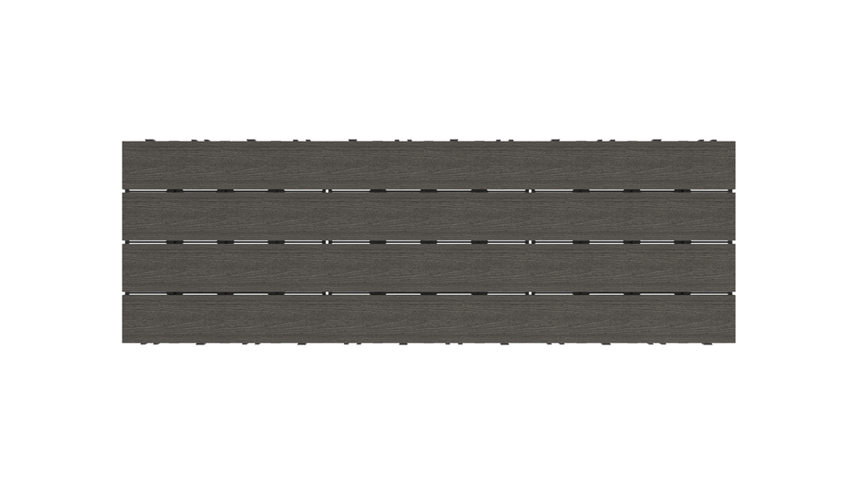Dalle de terrasse planeo en WPC-CoEx, gris foncé, 90 x 30 cm