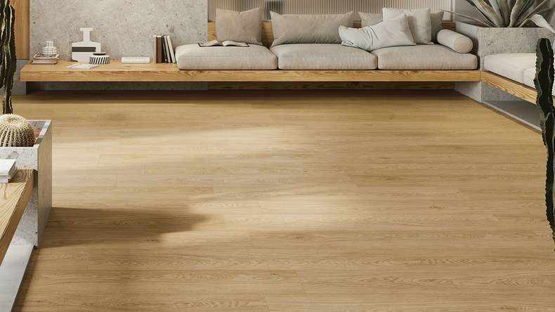 Gerflor Vinyle à clic Rigid - Création 70 Clic EIR Lounge Oak Natural | Grain synchronisé (61331273)