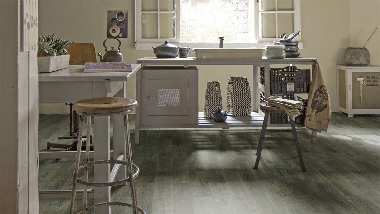 Forbo Allura Wood 55 Vinyle adhésif - Sage Ash 750 x 150 mm (63664DR5)