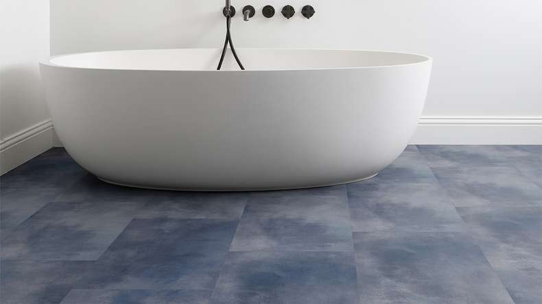 Gerflor Sol PVC clipsable - Virtuo 30 Rigid Acoustic Acuarela Ink | isolation phonique intégrée (39101475)